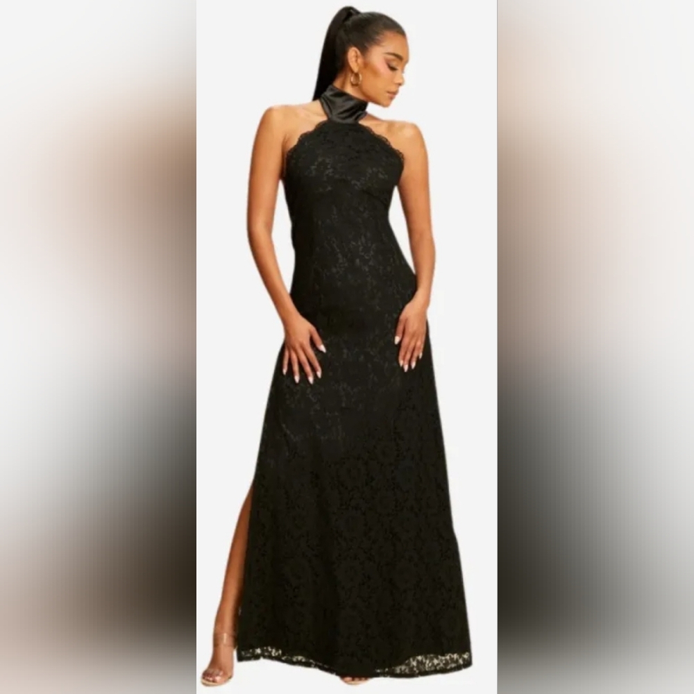 Elegant Black Lace Dress